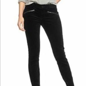 Gap 1969 always skinny velvet jeans with zipper